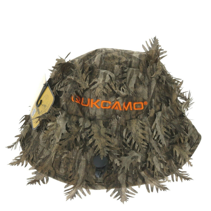 QuikCamo 3D Leafy Camo Bucket Hat with Face Concealment Mossy Oak Bottomland