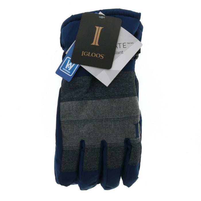 Igloos #MG055-GRD Thinsulate Estate Blue M/L Men's Gloves