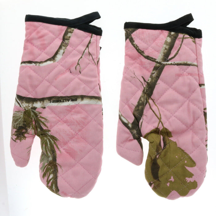 Realtree APC #CRT79663 Pink Camo Oven Mitt Potholder ~ 2-Pack