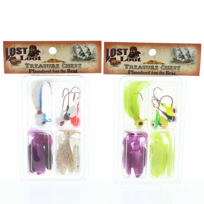 Lost Loot #LL005 Soft Bait Big Eye Jig Head Fishing Lures ~ 2-Pack ~ Choose Kits