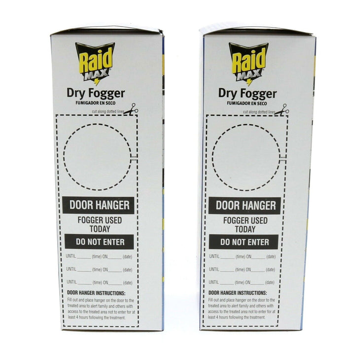 Raid Raid Max Dry Fogger Fumigator Indoor Insect Bug ~ 2-Pack ~ 6 Fumigators Total