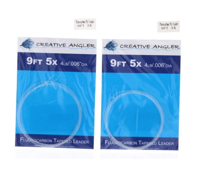 Creative Angle Fluorocarbon Tapered Leader Line 9Ft 1X /2X / 3X / 4X