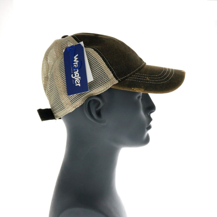 Wrangler #W130-89790BK-000 Cactus Distressed "Long Live Cowgirls" Baseball Cap