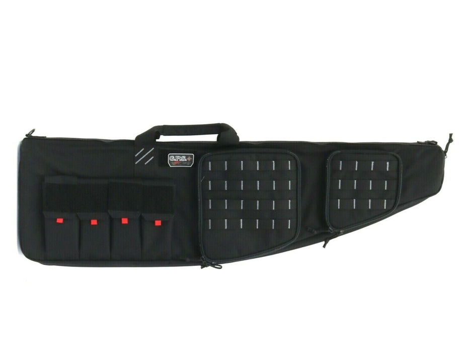 G.P.S. #GPS-T42ARB 42" Padded Rifle Case With Handgun Pocket Magazine Pockets Range Bag