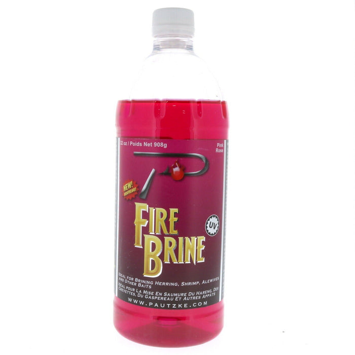 Pautze Herring Shrimp Bait Brine 32oz Bottle Pink