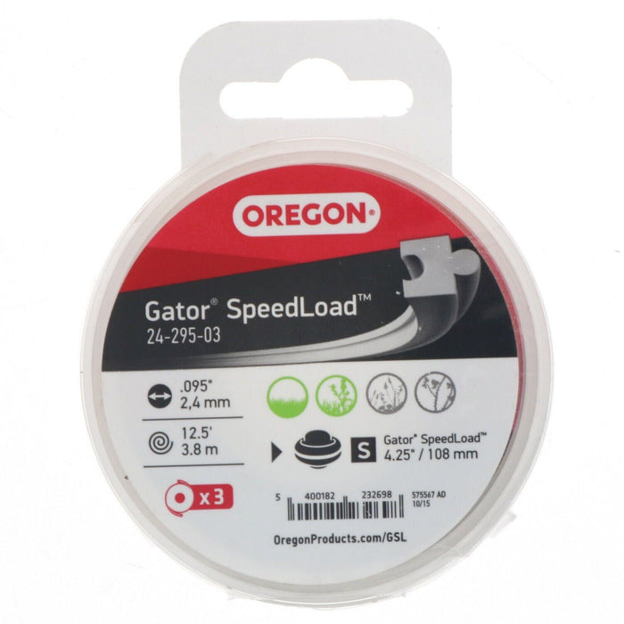 Oregon #24-295-03 Speedload .095" x 12.5' Trimmer String Line