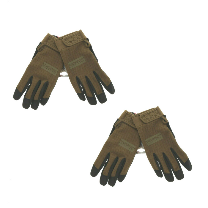 StrongSuit #50120-M Second Skin Glove Coyote Medium Work Hunting ~ 2-Pack