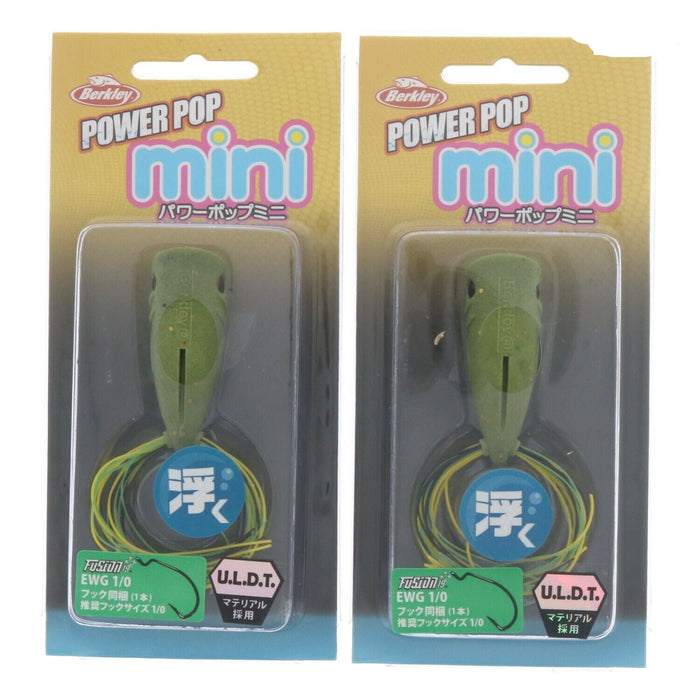 Berkley #BHBPP50-GRBF    Mini Floating Frog Bait Lure 1/0 Frog ~2- Frogs