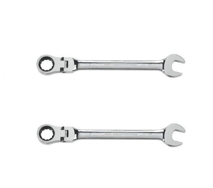 Gear Wrench #2193043 Flex Head Ratchet Wrench 11/16" Metric SAE ~ 2-Pack