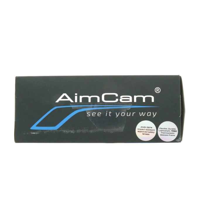 AimCam #PRO2CAMOW Pro 2i WIFI Line of Sight Camera Glasses Hunting Fishing ~ Black