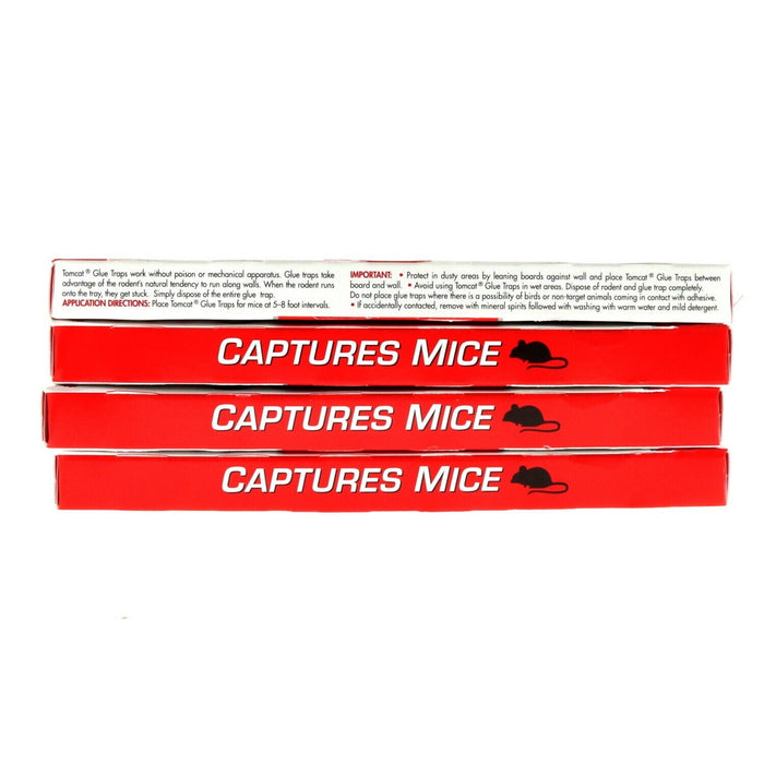 Tomcat Mouse Glue Traps ~ 4-Pack ~ 16 Traps Total