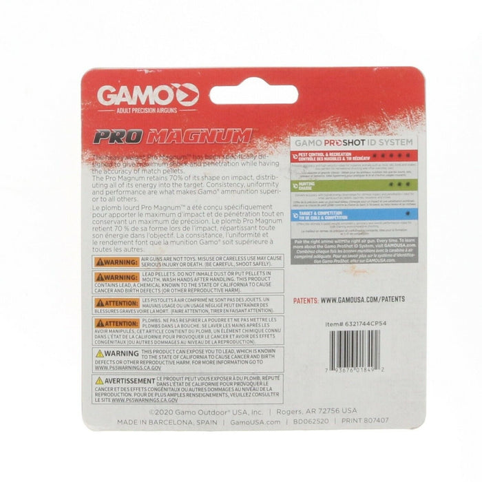 Gamo #6321744CP54 Pro Magnum .177 Pointed Pellets 750 Count