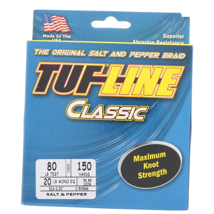 Tuf-Line Salt & Pepper Braid Fishing Line 80 Lbs. Test 150 Yards