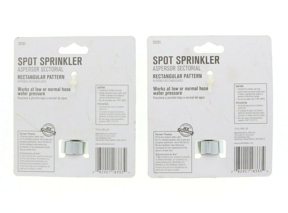 Ace Hardware #70701 Small Coverage Spot Sprinkler ~ 2-Pack