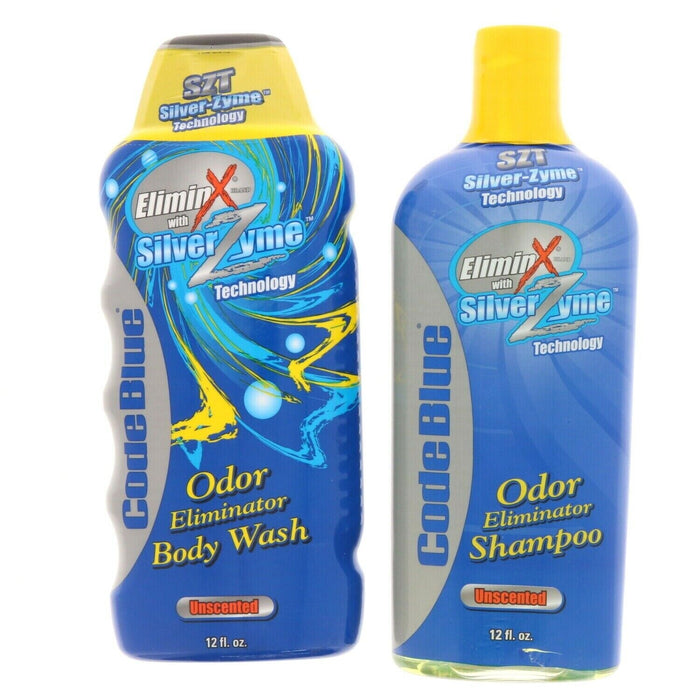 Code Blue #OA1158 Eliminx Odor Eliminating Shampoo & Body Wash Set Scent Control Hunting