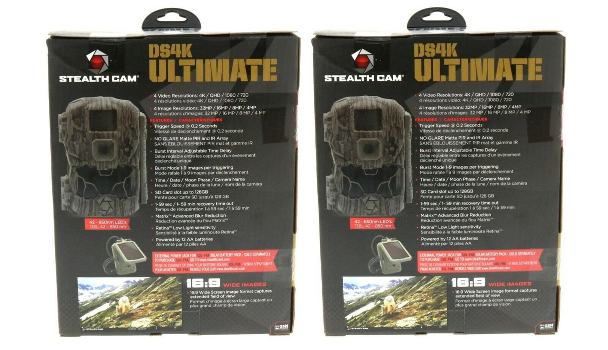 Stealth Cam #STCDS4KU Ultimate Trail Camera ~ 2-Pack