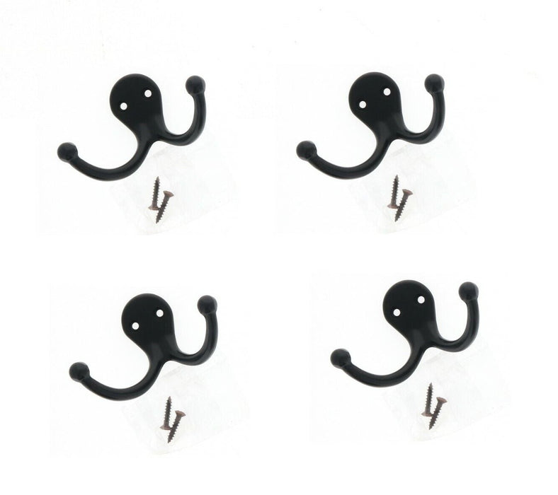 Ace Hardware #5367370 Double Garment Hook Oil Rubbed ~ 4 Pack