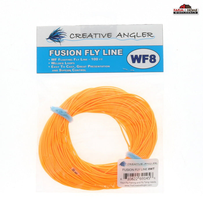 Creative Angler Fusion Fly Line Double Taper 100' Floating Orange