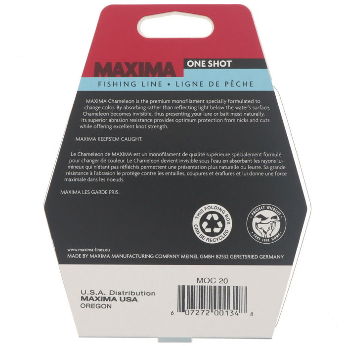 Maxima #MOC20 One Shot Spool Chameleon Fishing Line 20lb 250yds