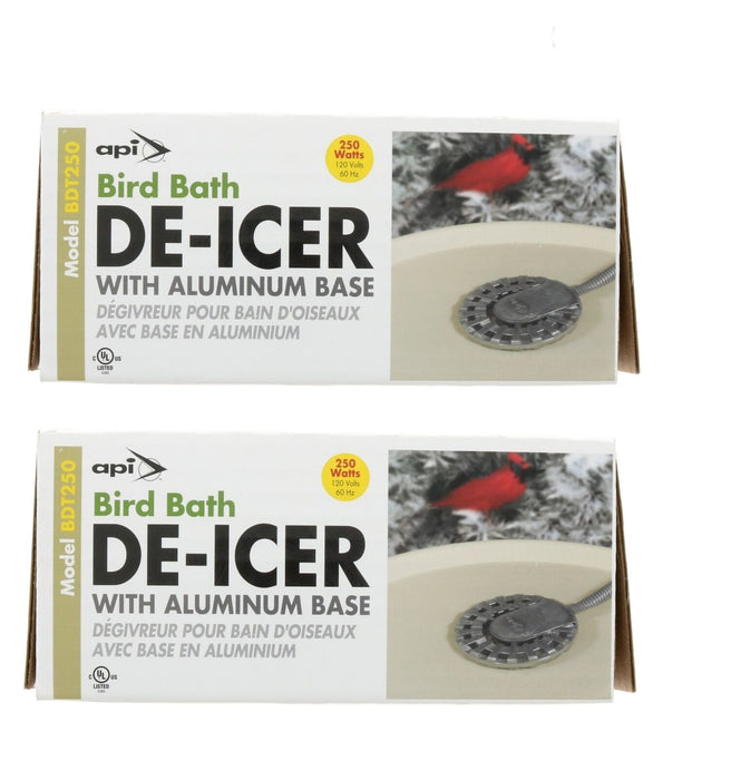 API #BDT250 Bird Bath De-Icer Heater ~ 2-Pack