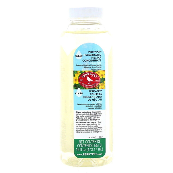 Perky Pet Clear Hummingbird Food Nectar Concentrate 16oz