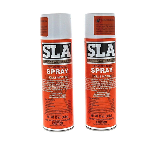 Enhance your projects with this SLA Cedar Scented Moth & Bedbug Killer Spray ~ 2 Pack ~ 30oz , providing precise and even coverage with white background