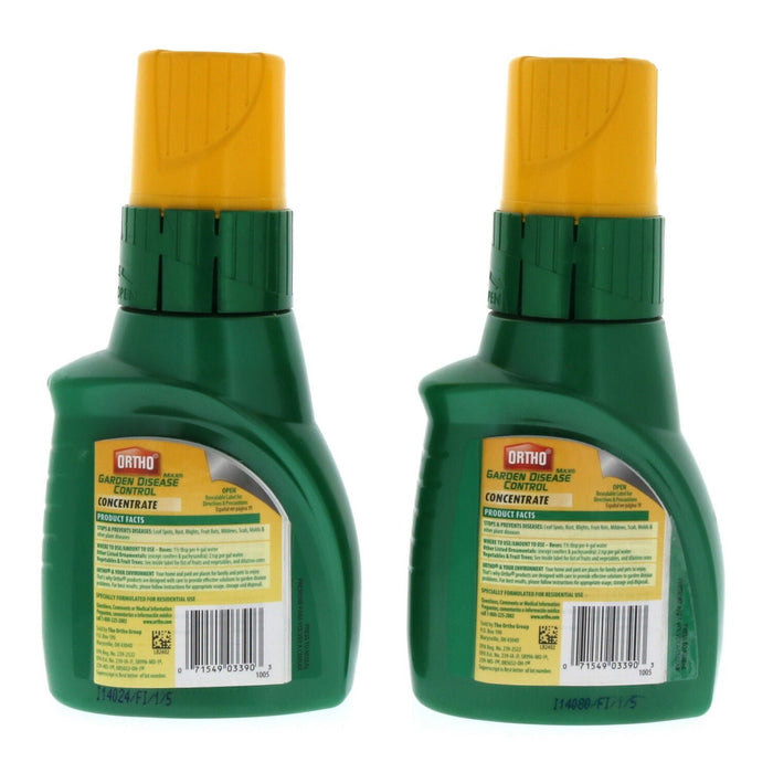 Ortho #0339010    Garden Plant Disease Control Liquid Concentrate 16oz ~ 2-Bottles