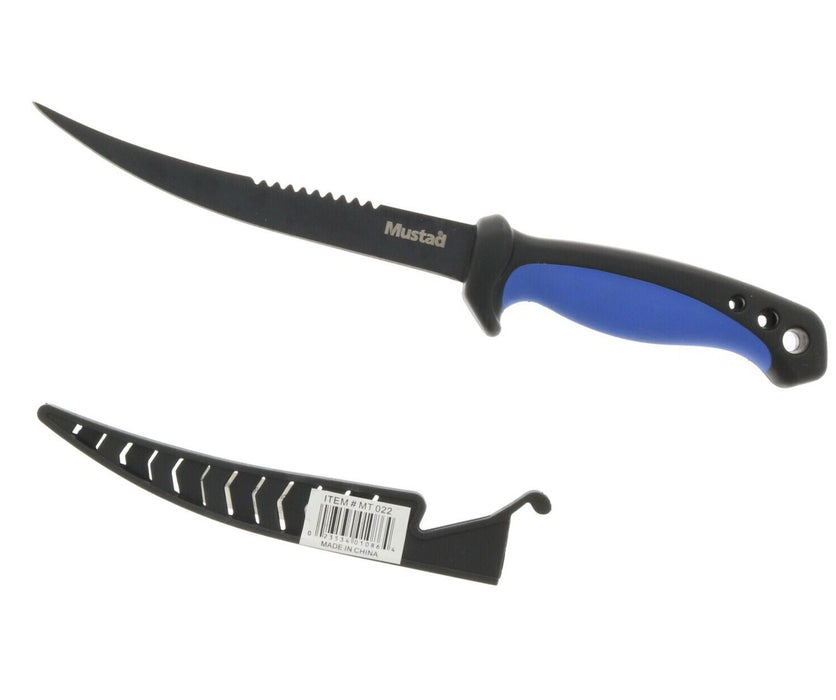 Mustad #MT 022 6" Fillet Knife Fixed Blade + Sheath Fishing