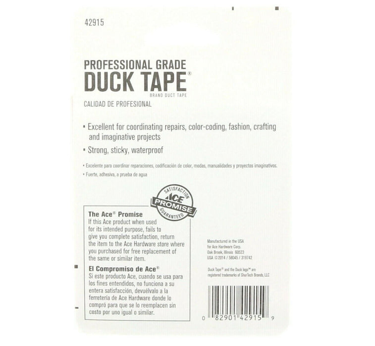 Ace Hardware #42915 Duck Duct Tape Adhesive 1.88" Green ~ 2-Pack ~ 10 Yards Total