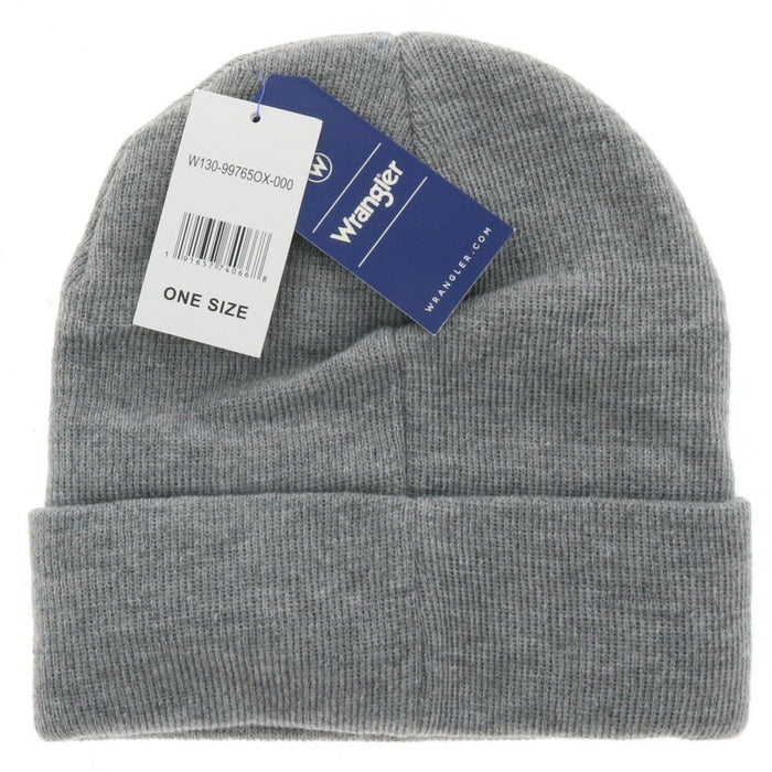 Wrangler #W130-99765OX-000 Gray Knit Cuffed Beanie Hat