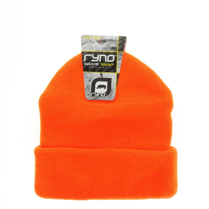 Ryno #46-649R Hi-Vis Orange Knit Beanie Hat Cap Hunting