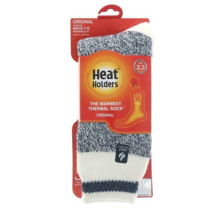 Heat Holders #HM01036 Thermal Crew Boot Socks Navy Men's 7-12 Ladies 8- 3