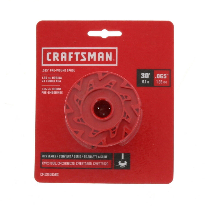 Craftsman #CMZST065BC .065" Pre-Wound Spool Weed Eater Trimmer String Line 30'