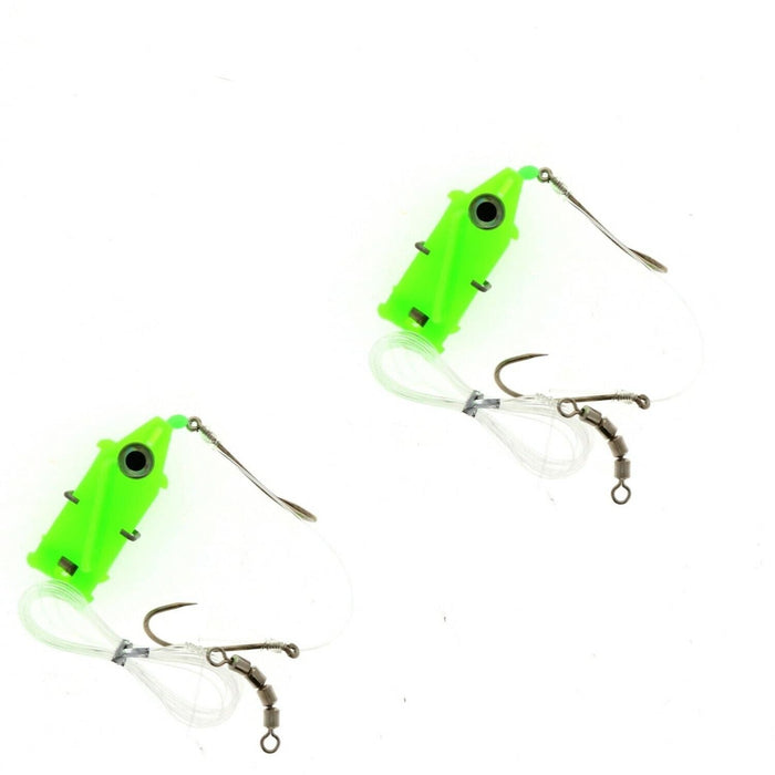 Pro-Troll #Glow Chart Roto Chip Size 5A Glow Chartreuse Electronic Bait Holder ~ 2 Pack