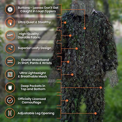 QuikCamo #UIT-3XL-MOOB-NWTF-3D2391 B3D Leafy Suit Mossy Oak Obsession 2XL/3XL