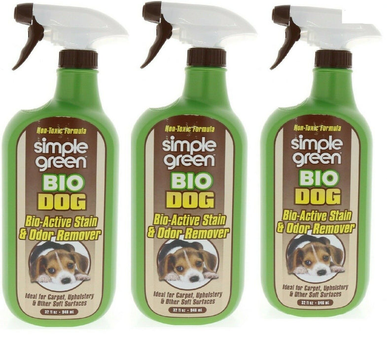 Simple Green #15301 Stain Odor Remover Pet Dog Cat Puppy Spray 32oz ~ 3-Pack