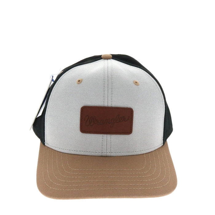 Wrangler #W1308-9833BK Patch Logo Colorblock Baseball Hat