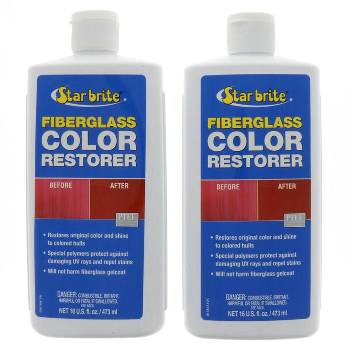 Star Brite #81816 Fiberglass Color Restorer Marine Polish ~ 2-Pack ~ 32oz Total