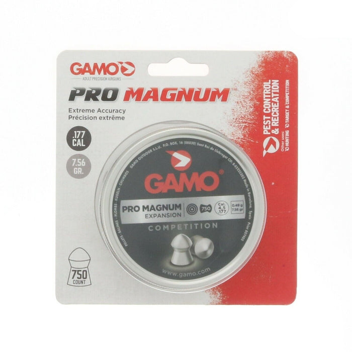 Gamo #6321744CP54 Pro Magnum .177 Pointed Pellets 750 Count