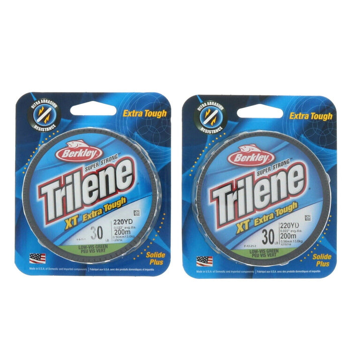 Berkley #XTFS30-22    Trilene Fishing Line 30lb 220 Yards Green ~ 2-Pack