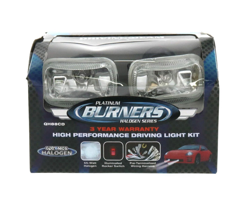 Optronics #QH88CD Platinum Burners Halogen Series Driving Light Kit