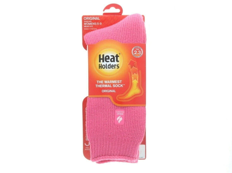Heat Holders #LHHORGPNK Warm Thermal Boot Sock Mens 4-8 Ladies 5-9 Pink