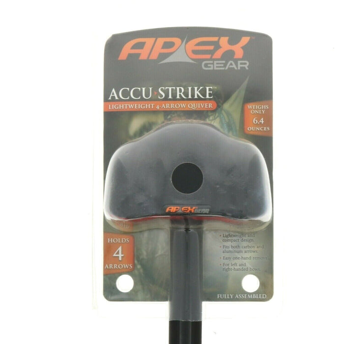 Apex Gear #AG204BK Accu-Strike Light Weight 4-Arrow Quiver