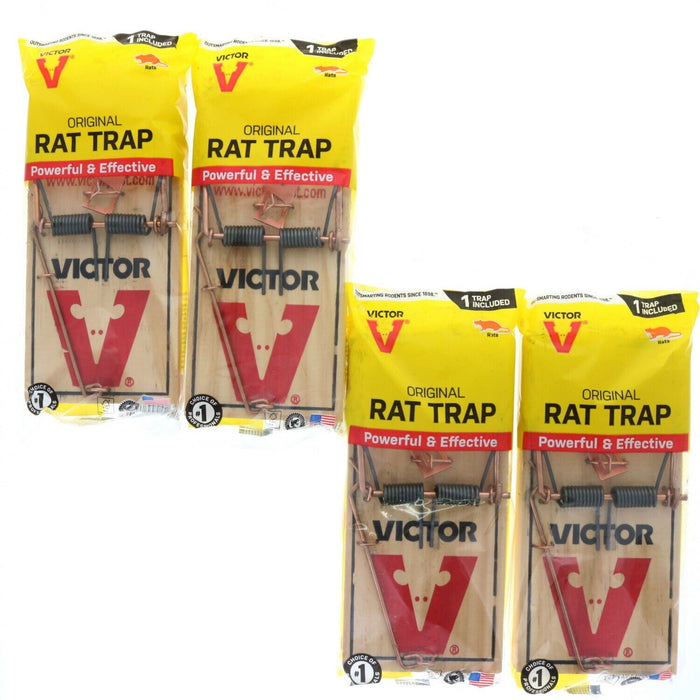 Victor #M201 Reusable Rat Traps ~ 4 Pack