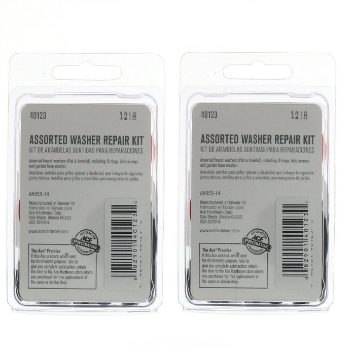 Ace Hardware #AH855-14 Sets Assorted Washer Repair Kit ~ 2- Pack ~ 90 Pieces Total