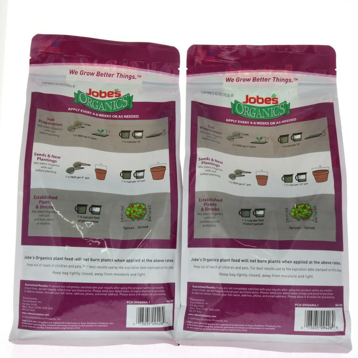 Jobe's #9426   Organics Granular Rose & Flower Food 4lbs. 9426 ~ 2-Bags