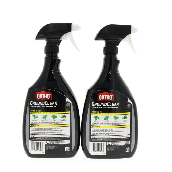 Ortho #0475805 GroundClear 24 Oz. Spray - Poison Ivy/Weed Killer ~ 2 Pack ~ 48oz Total