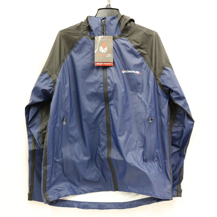 Compass360 #PP22105-1022 Pilot Point Jacket Black Blue Large