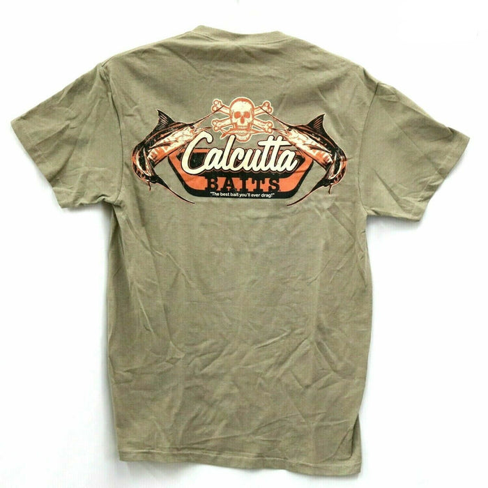 Calcutta #CBBBRM Men's Fishing Bait Logo T-Shirt Short Sleeve ~ Size Medium