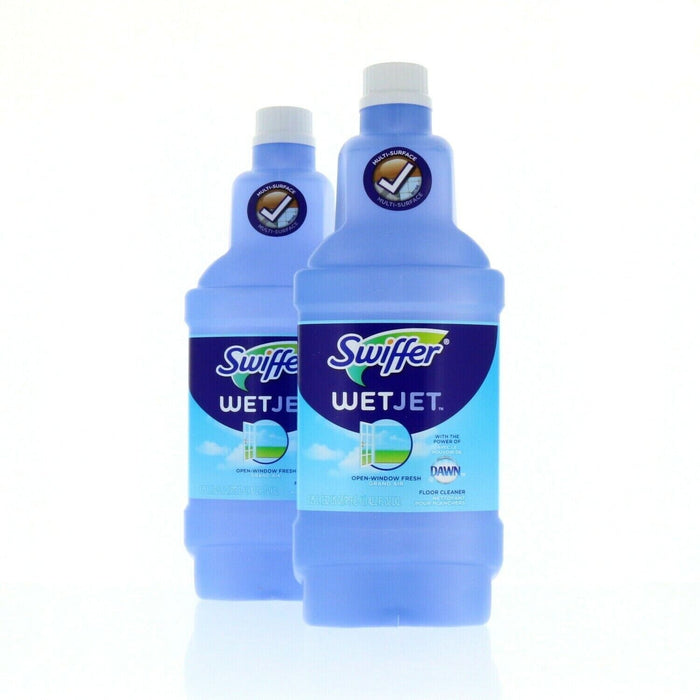 Swiffer WetJet #91938735 Floor Cleaner Refill Fresh Scent ~ 2-Pack ~ 84.4oz Total